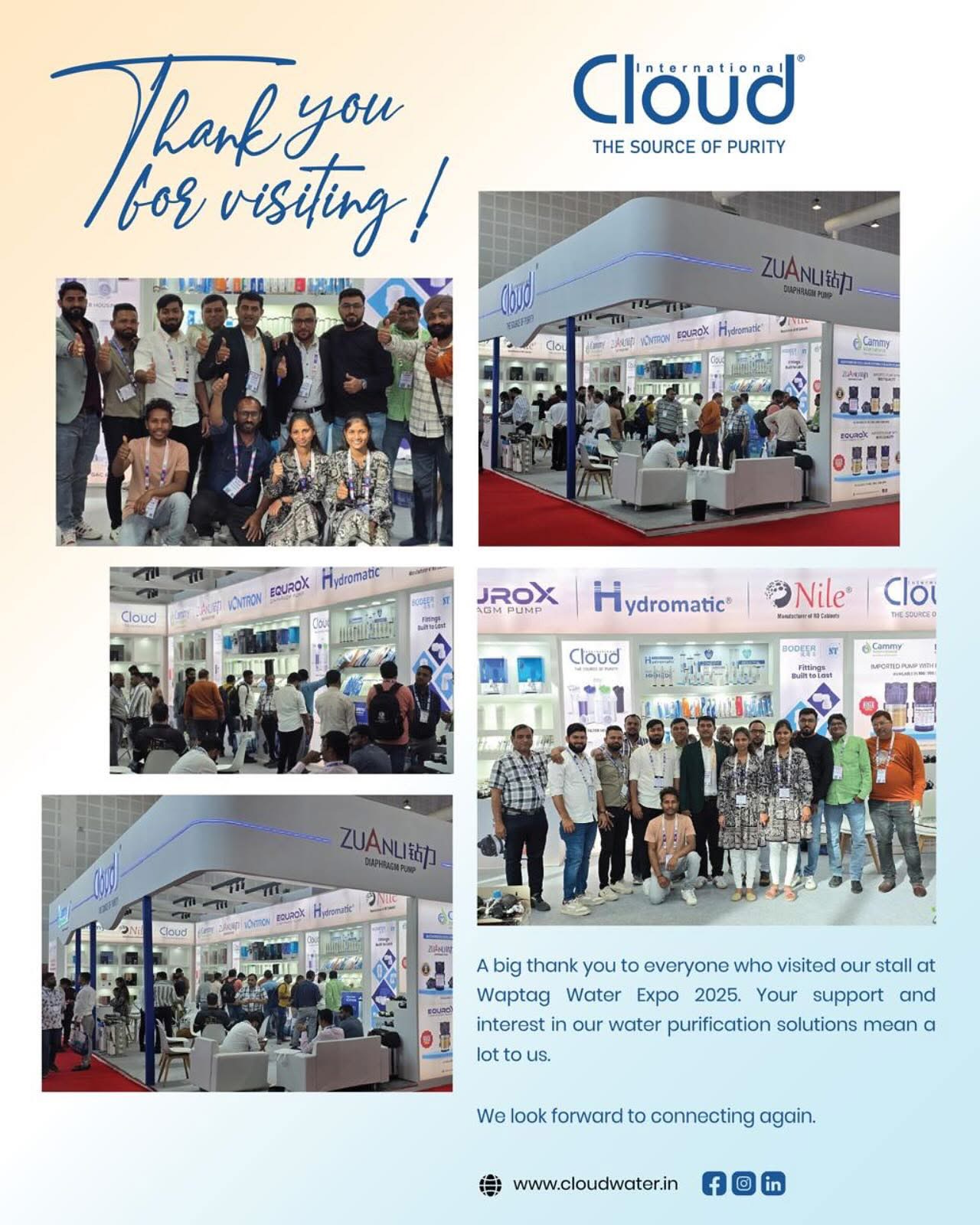 Tương lai bền vững: Khám phá máy bơm hiệu quả cao thế hệ tiếp theo tại Waptag Water Expo 2025! Vui lòng ghé thăm chúng tôi!