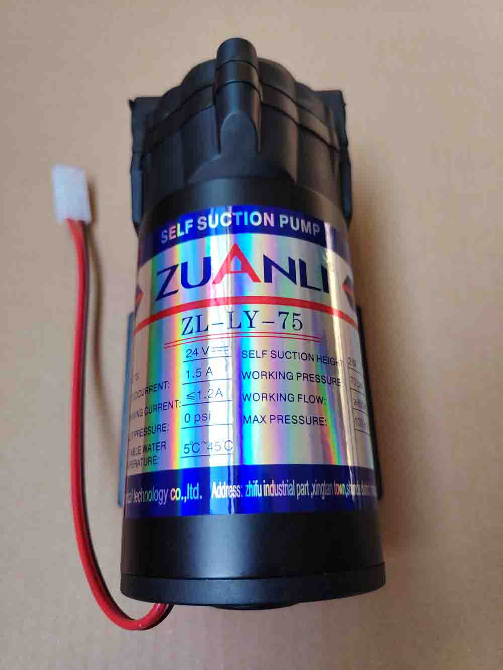 Bơm tăng áp RO 75 GPD – Model ZL-LY-75